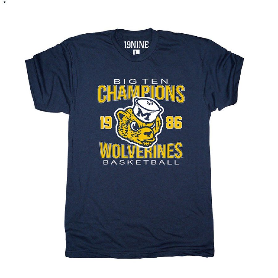 navy big ten champs 1986ncaa vintage michigan wolverines men shirt