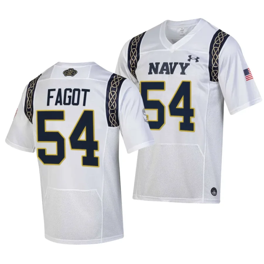 navy midshipmen diego fagot white 2023 aer lingus college football classic replica jersey scaled