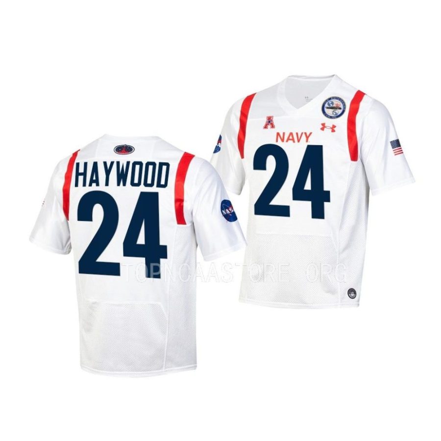 navy midshipmen maquel haywood youth white 2022 special games jersey scaled