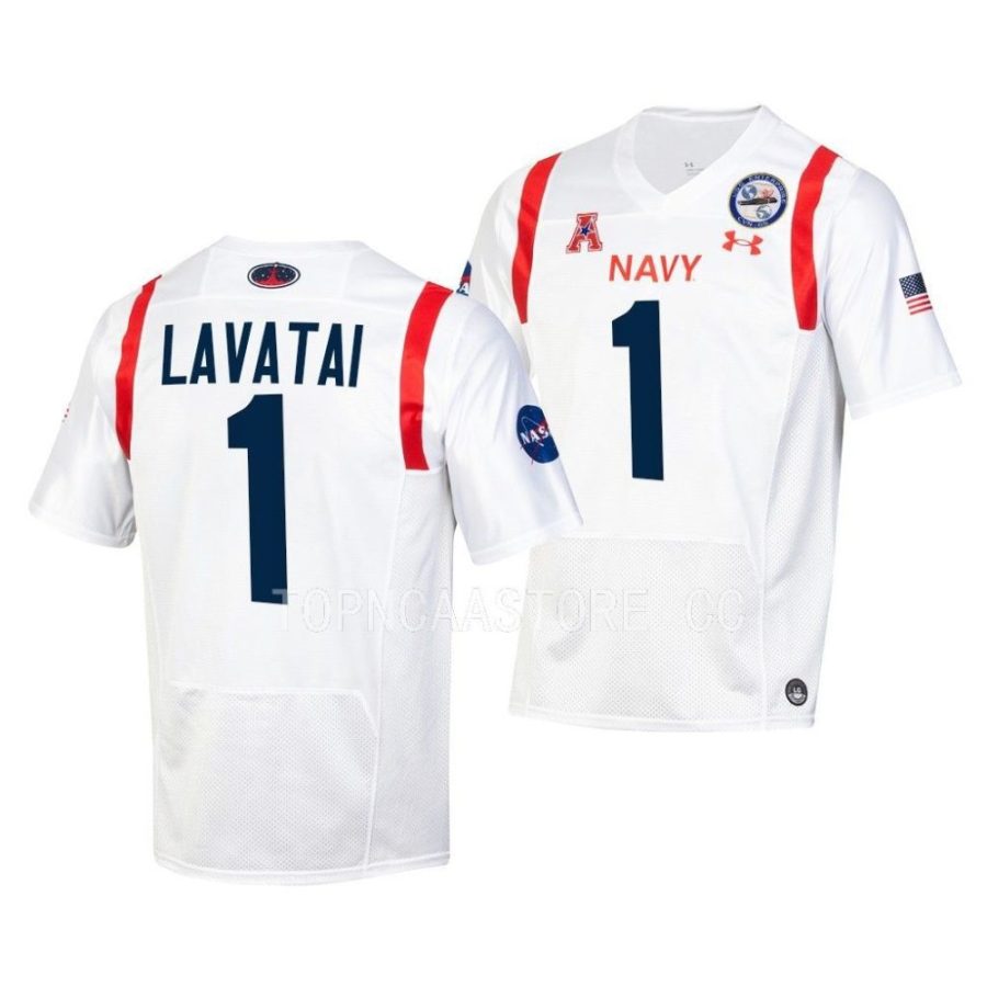 navy midshipmen tai lavatai white 2022 special games replica jersey scaled