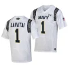 navy midshipmen tai lavatai white 2023 aer lingus college football classic replica jersey scaled