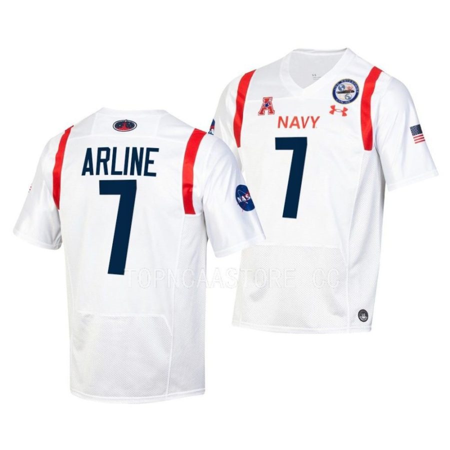 navy midshipmen xavier arline white 2022 special games replica jersey scaled