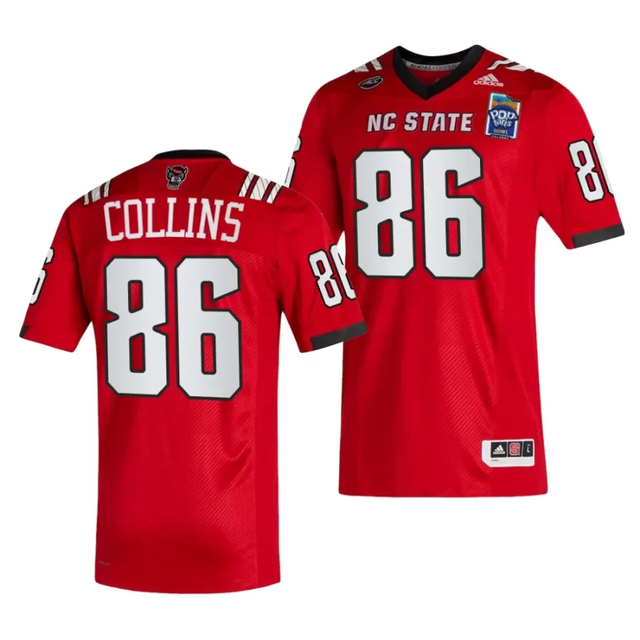 nc state wolfpack dacari collins red 2023 pop tarts bowl football jersey scaled