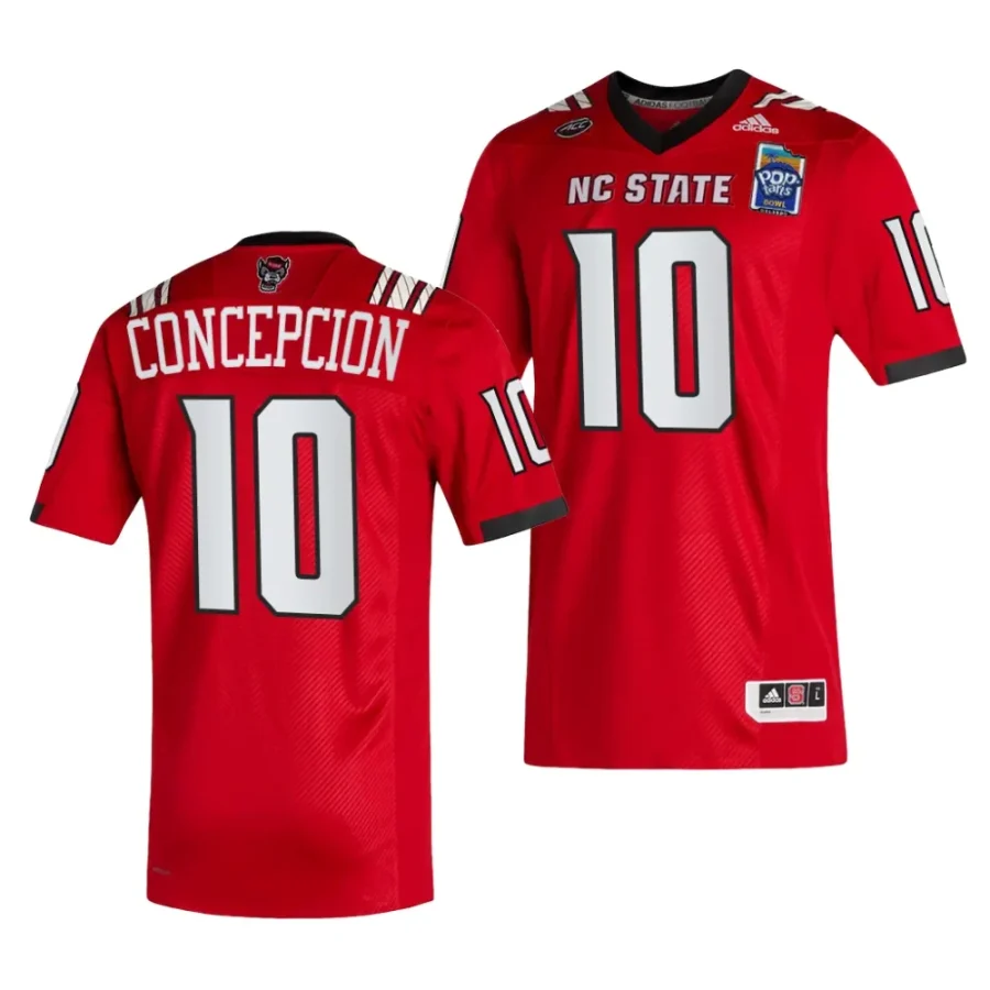 nc state wolfpack kevin concepcion red 2023 pop tarts bowl football jersey scaled