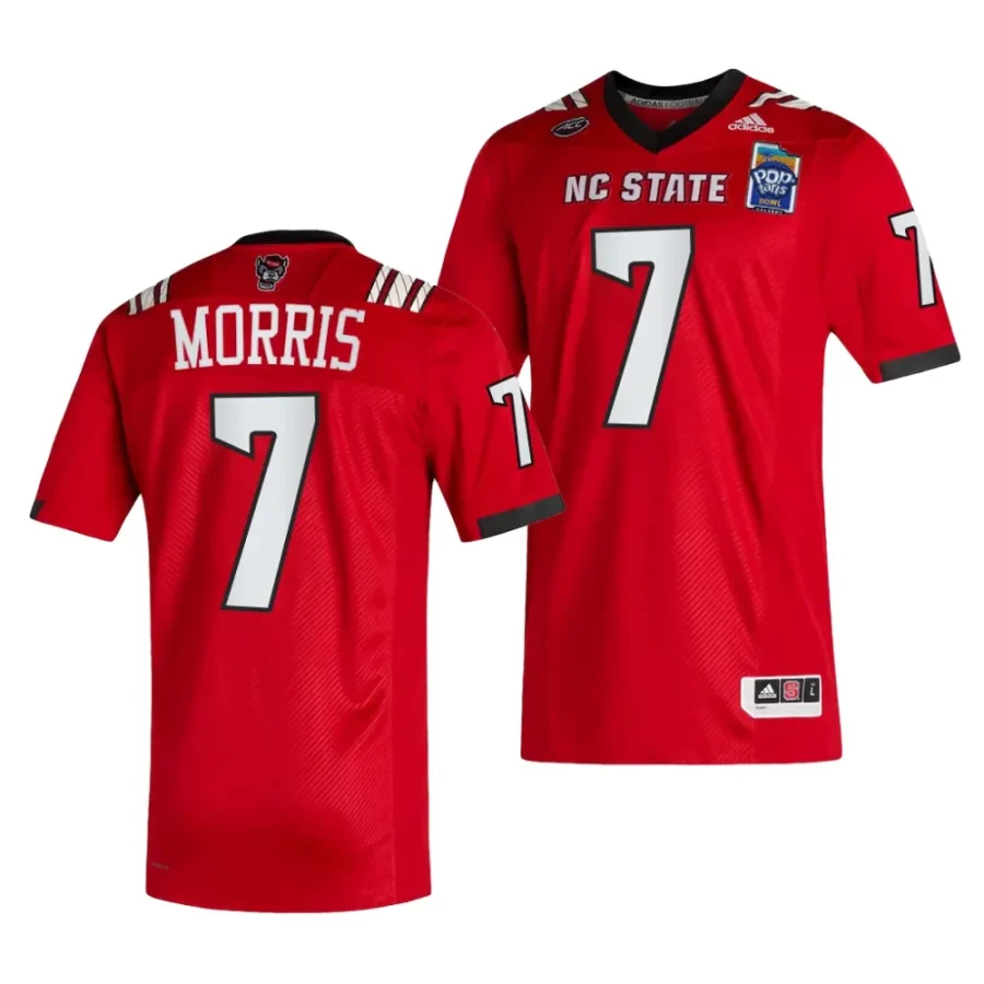 nc state wolfpack mj morris red 2023 pop tarts bowl football jersey scaled