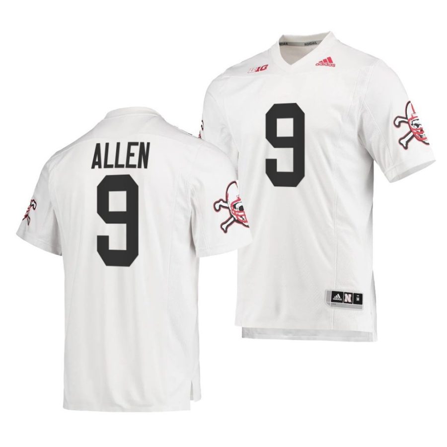 nebraska huskers ajay allen white premier strategy football jersey scaled