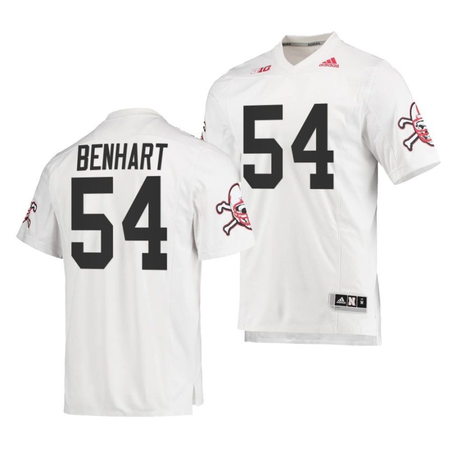 nebraska huskers bryce benhart white premier strategy football jersey scaled