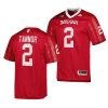 nebraska huskers caleb tannor crimson premier football jersey scaled