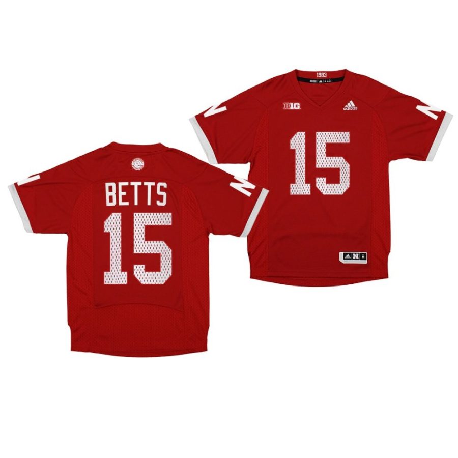 nebraska huskers zavier betts red 1983 throwback premier football jersey scaled