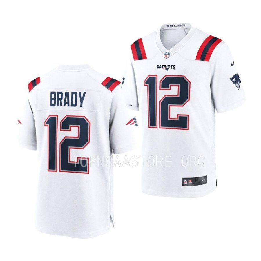 new england patriots tom brady white retired player jersey scaled