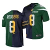 nfl jets aaron rodgers green navy split cal bears game jersey scaled