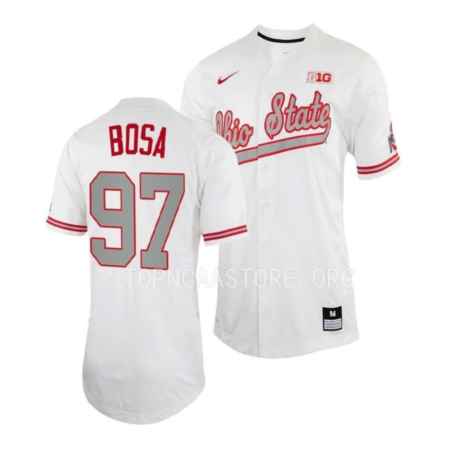 nick bosa ohio state buckeyes baseball shirt menfull button jersey scaled