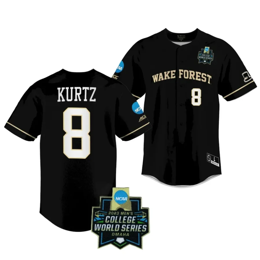 nick kurtz wake forest demon deacons 2023 college world series menncaa baseball jersey 0 scaled