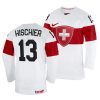 nico hischier home 2022 iihf world championship white jersey scaled