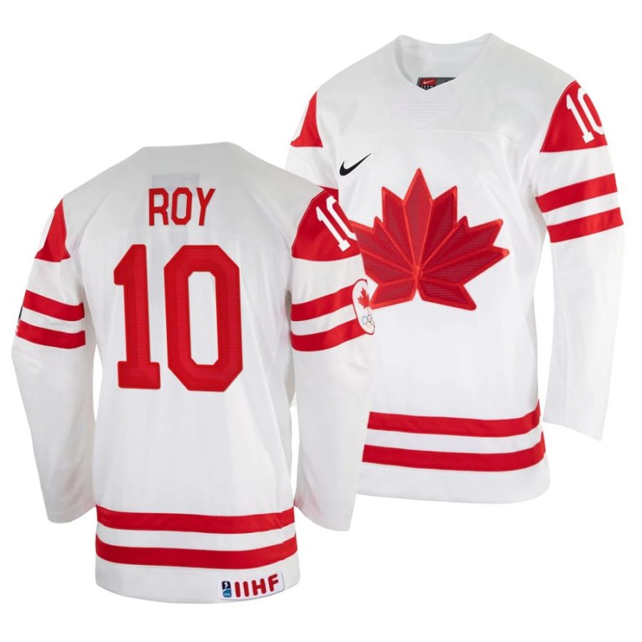 nicolas roy home 2022 iihf world championship white jersey scaled