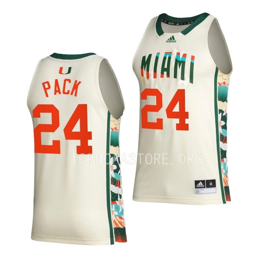 nijel pack miami hurricanes bhe basketball honoring black excellencewhite jersey scaled