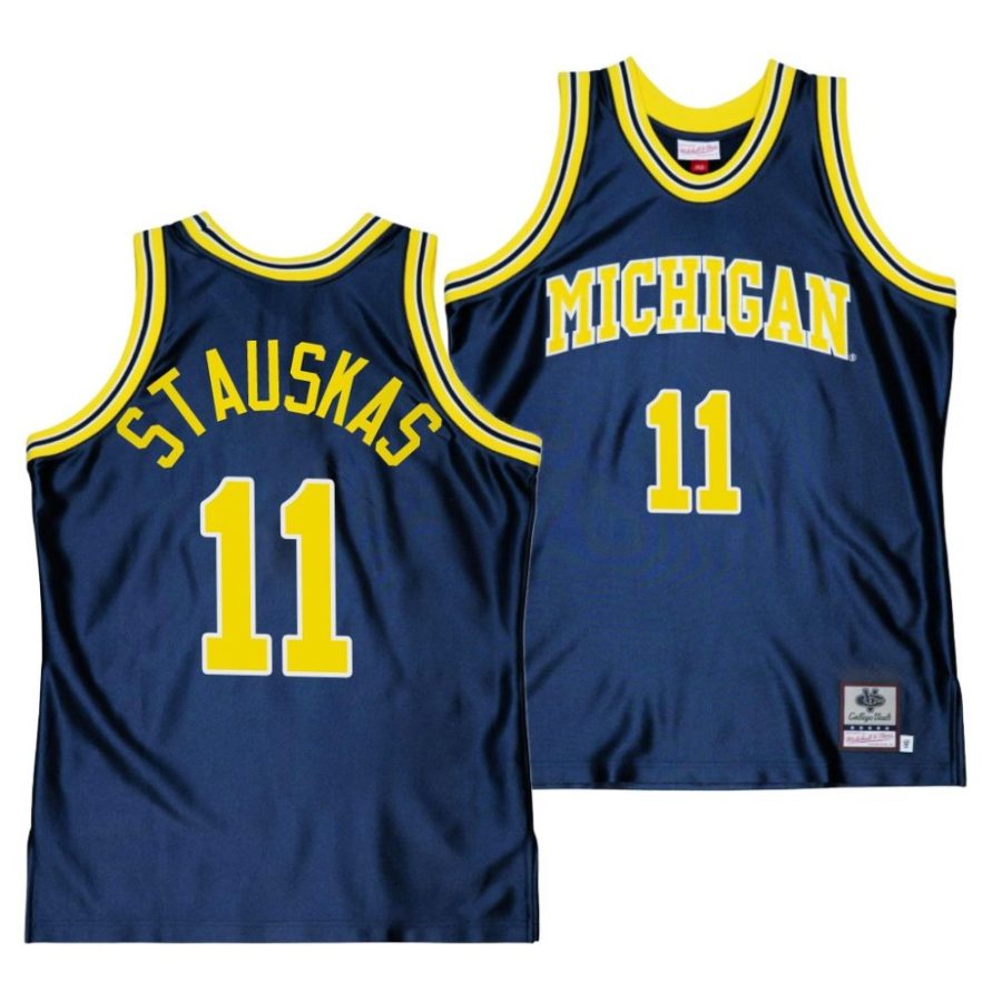 nik stauskas navy throwback alumni basketball jersey scaled