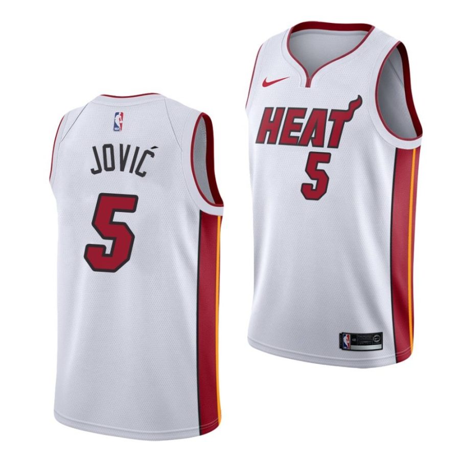 nikola jovic heat 2022 nba draft white association edition serbia jersey scaled