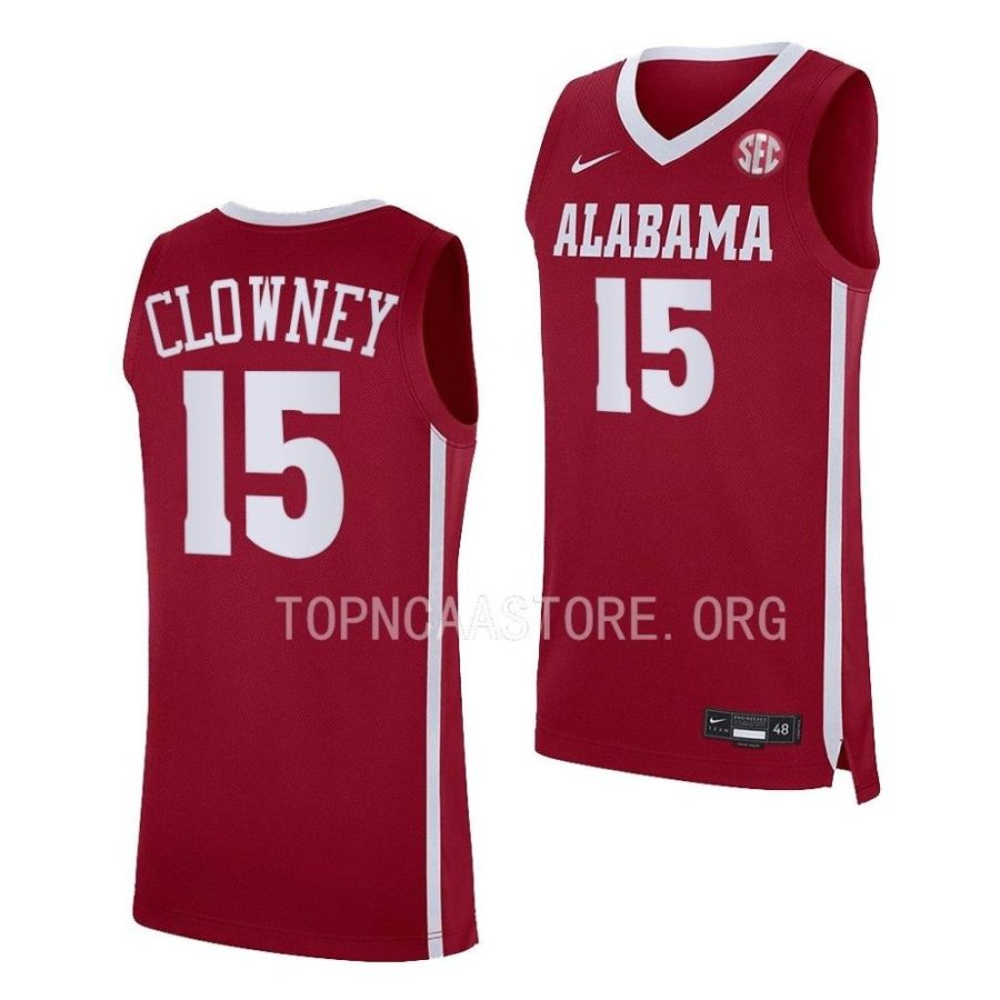 noah clowney alabama crimson tide college basketball replicacrimson jersey scaled