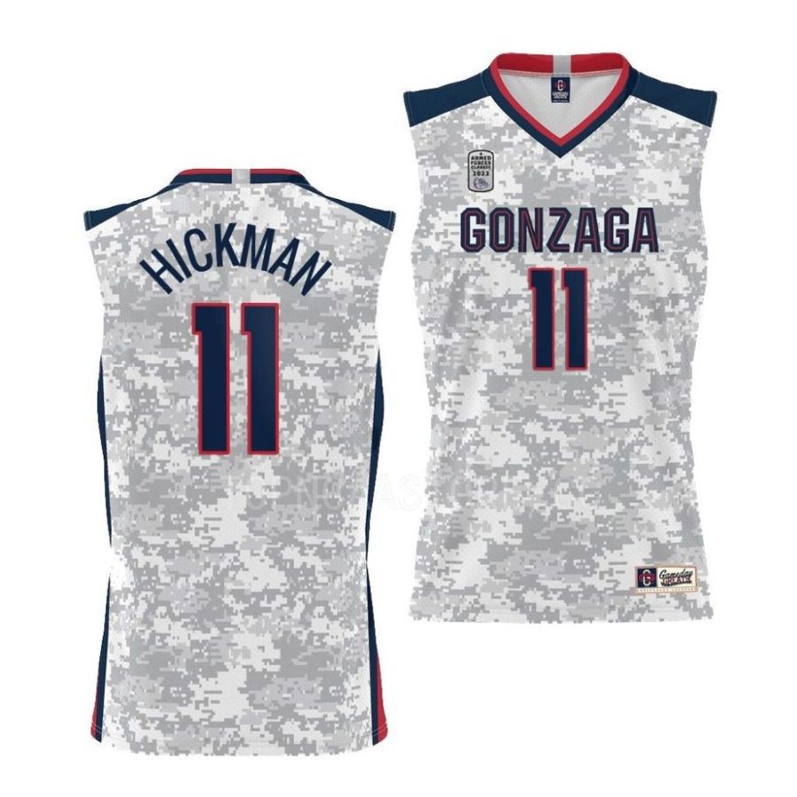 nolan hickman white 2022 carrier classic gonzaga bulldogsarmed forces day jersey scaled