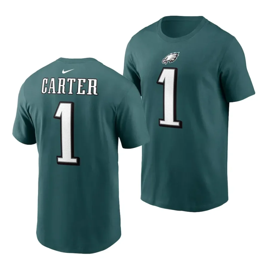 nolan smith player name number 2023 nfl draft first round pick green t shirts scaled