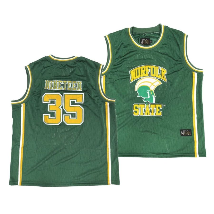 norfolk state spartans green basketball tones of melanin jersey scaled