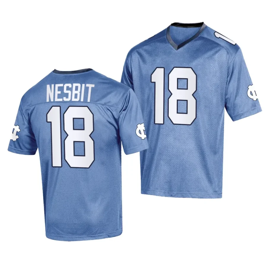 north carolina tar heels bryson nesbit 2023 blue college football youth jersey scaled