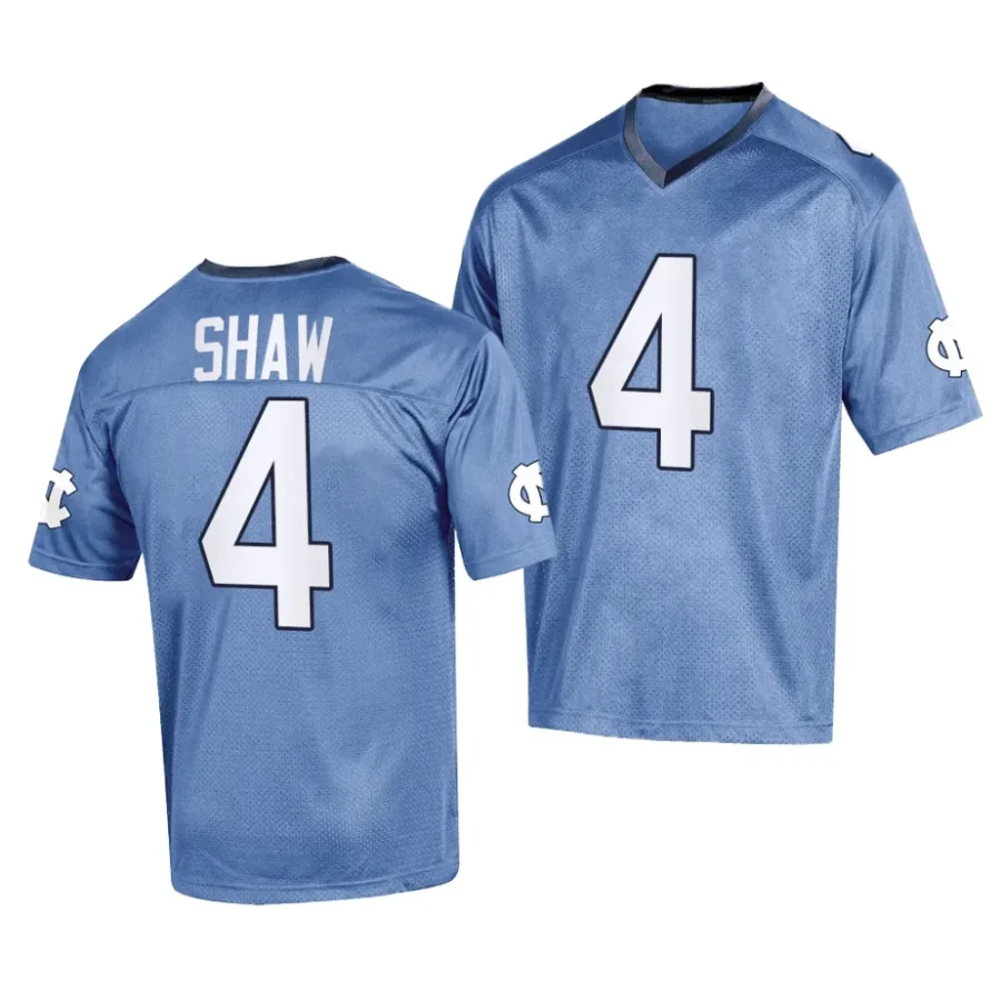 north carolina tar heels travis shaw 2023 blue college football youth jersey scaled