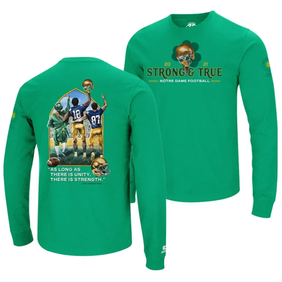 notre dame fighting irish green 2021 the shirt long sleeve men t shirt scaled