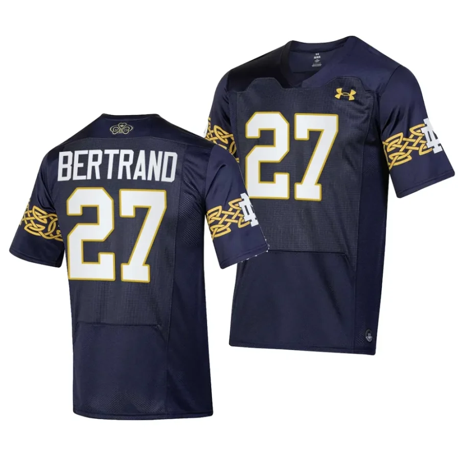 notre dame fighting irish jd bertrand navy 2023 aer lingus college football classic replica jersey scaled