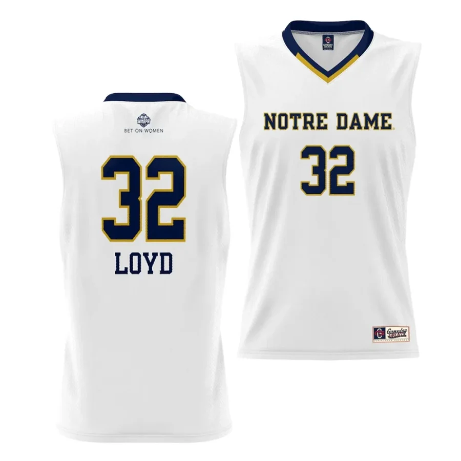 notre dame fighting irish jewell loyd youth white women's basketball jersey scaled