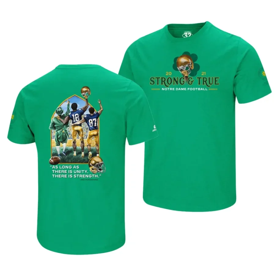 notre dame fighting irish kelly green 2021 the shirt men t shirt scaled