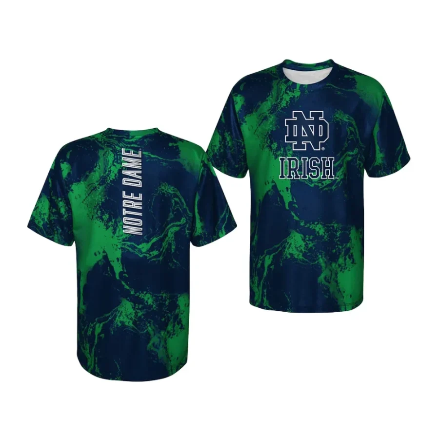 notre dame fighting irish navy in the mix tie dye youth t shirt scaled