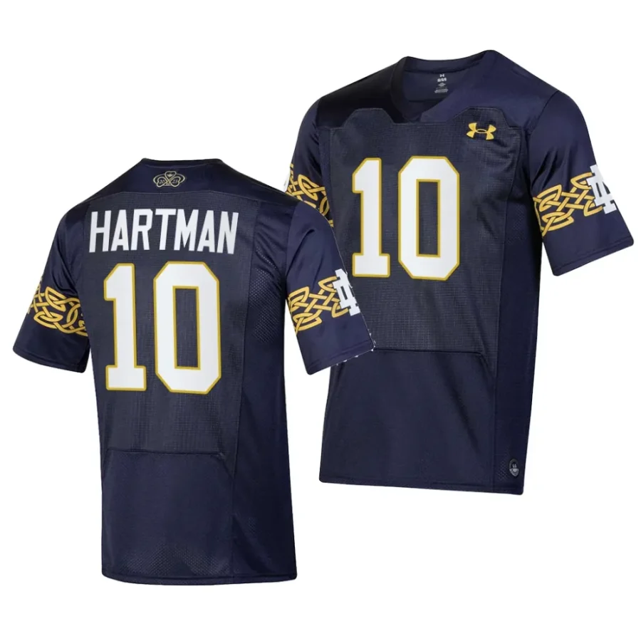 notre dame fighting irish sam hartman navy 2023 aer lingus college football classic replica jersey scaled