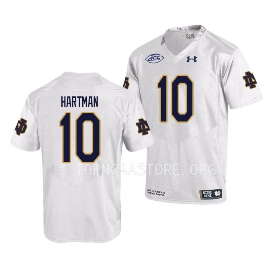 notre dame fighting irish sam hartman white replica football jersey scaled