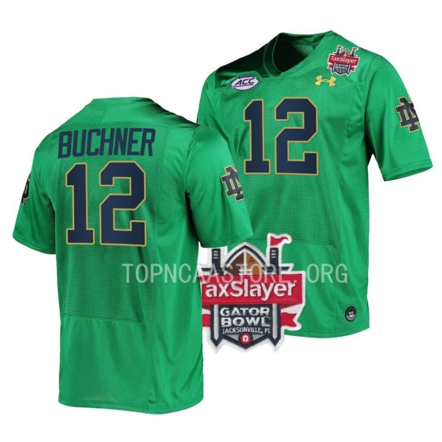 notre dame fighting irish tyler buchner green 2022 gator bowl limited football jersey scaled