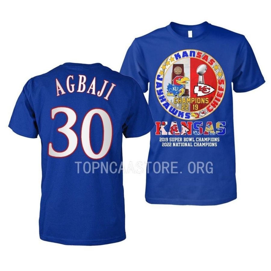 ochai agbaji special limited edition 2022 national champions royal shirt scaled