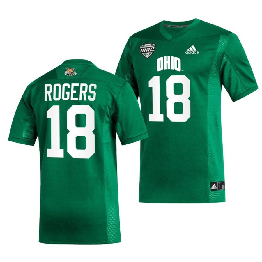 ohio bobcats armani rogers green college football jersey scaled