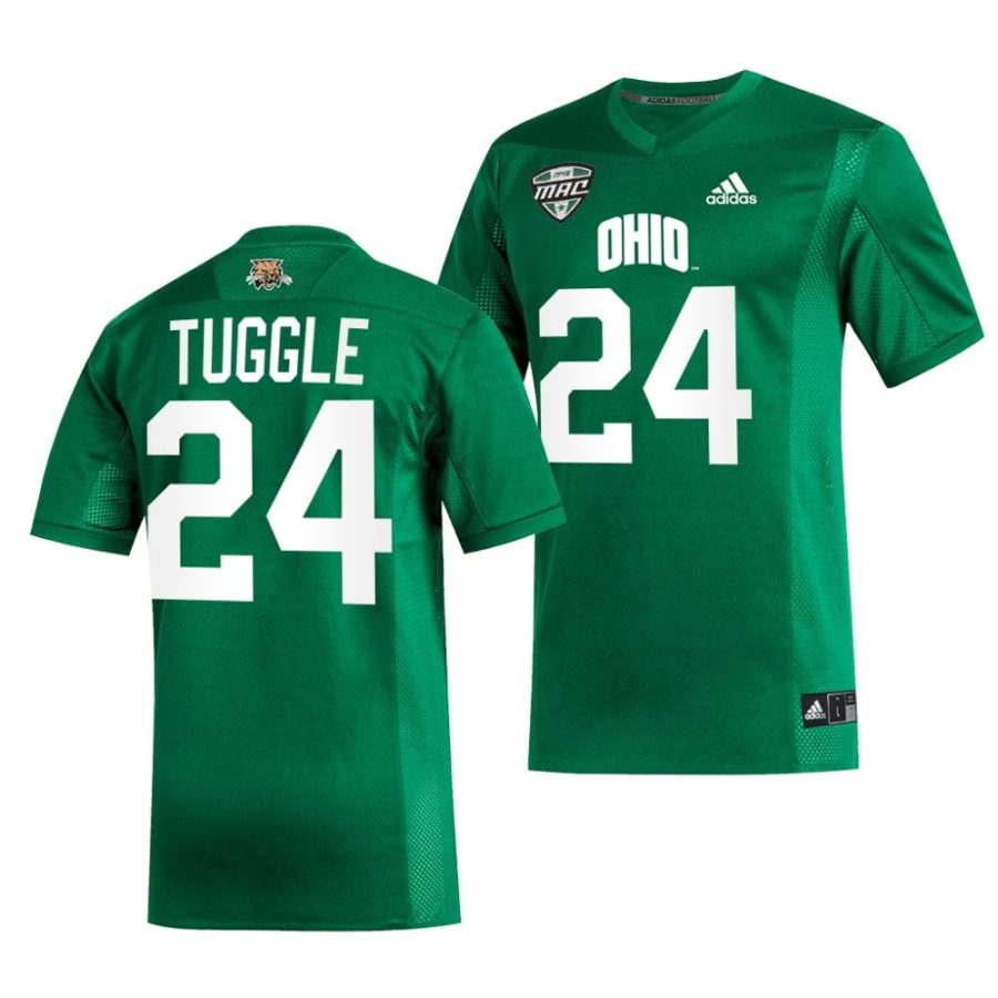 ohio bobcats de'montre tuggle green college football jersey scaled