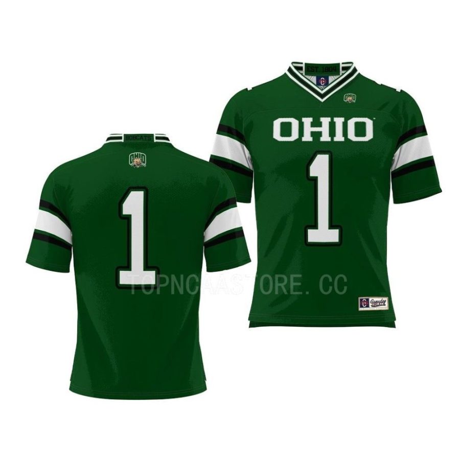 ohio bobcats green endzone football prosphere jersey scaled