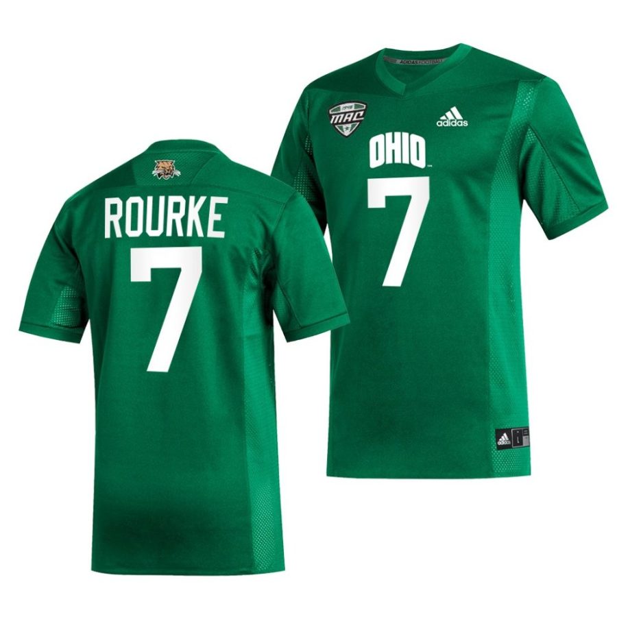 ohio bobcats kurtis rourke green college football jersey scaled