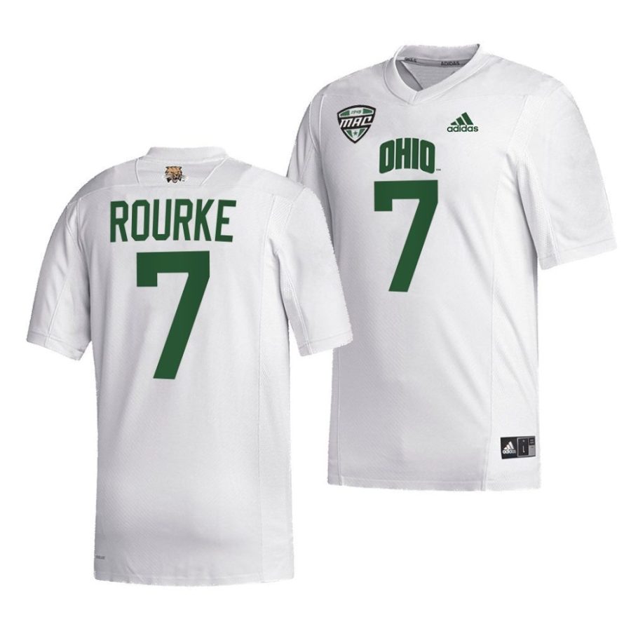 ohio bobcats kurtis rourke white college football jersey scaled