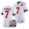 ohio state buckeyes c.j. stroud white 2022 peach bowl college football playoff jersey scaled
