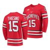 ohio state buckeyes cam thiesing college hockey red jersey scaled