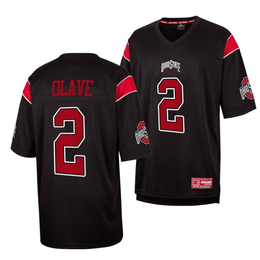 ohio state buckeyes chris olave black fashion replica jersey scaled