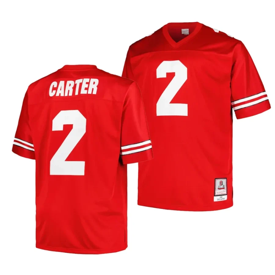 ohio state buckeyes cris carter scarlet football legacy big tall jersey scaled