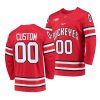 ohio state buckeyes custom college hockey red jersey scaled