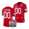 ohio state buckeyes custom scarlet 2022 peach bowl college football playoff jersey scaled