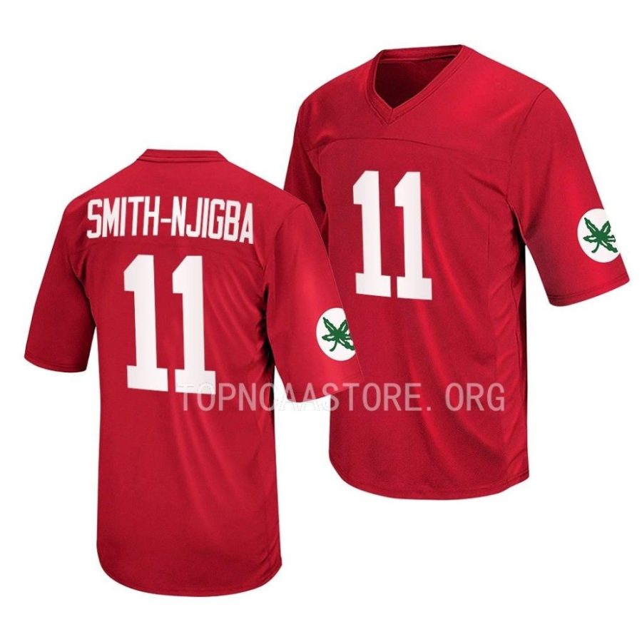 ohio state buckeyes jaxon smith njigba scarlet retro football replica jersey scaled