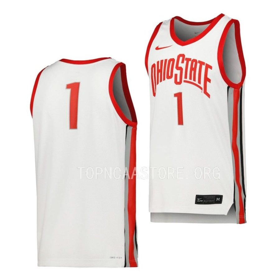 ohio state buckeyes replica basketball white jersey scaled